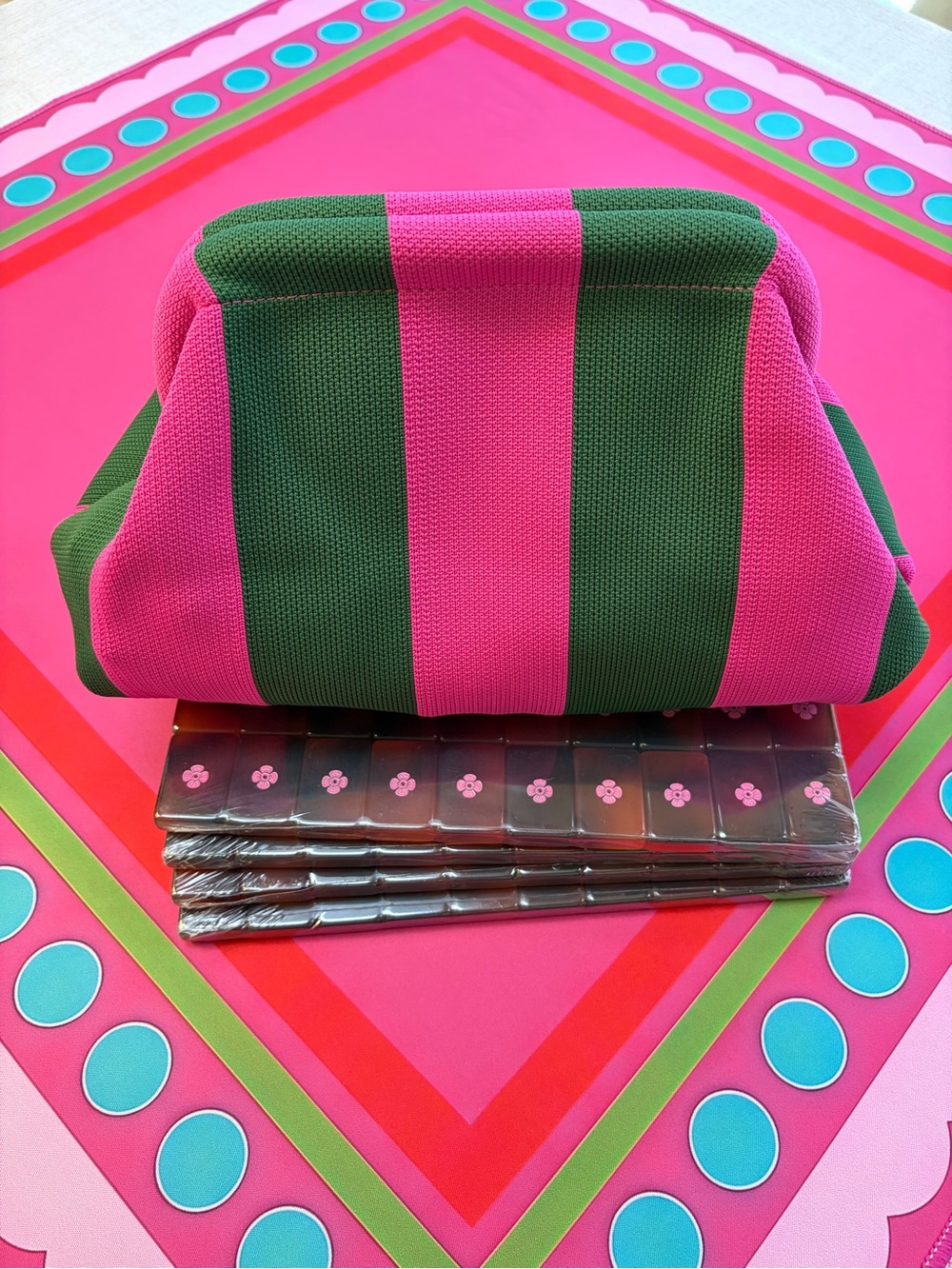 Tortoise 🐢 Mahjong Tiles & Tile Bag 🍃🌷